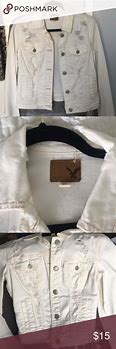Image result for American Eagle Jean White Jacket