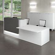 Image result for 2 Person Reception Desk with Counter