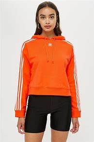 Image result for Adidas Crop Hoodie Striped Blue