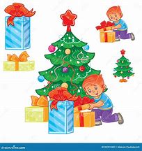 Image result for Opening Christmas Presents Painting