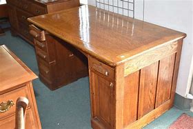 Image result for Old Oak Double Pedestal Desk