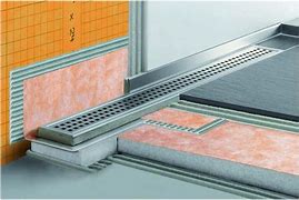 Image result for Linear Drain Shower Pan