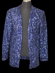 Image result for Michael Jackson Blue Sequin Jacket