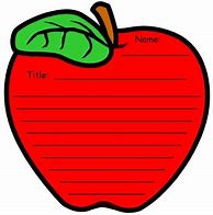 Image result for Apple Writing Paper Template