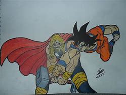 Image result for Goku vs Thor