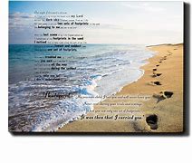 Image result for Footprints in the Sand Art