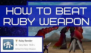 Image result for Post Game FF7 Ruby Weapon