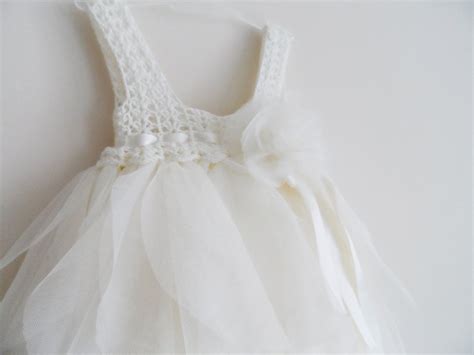 SALE. Size 0 3 month. White Baby Tulle Dress with Empire Waist   Etsy  