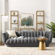 Image result for Velvet Tufted Sofa