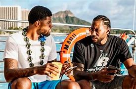 Image result for Kawhi Paul George and Morris Stare Down