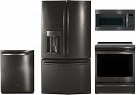 Image result for Black Steel Appliances