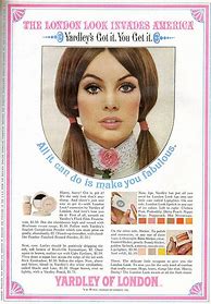 Image result for Jean Shrimpton in a Yardley Hair Commercial