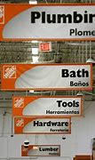 Image result for Home Depot Aisle Signs