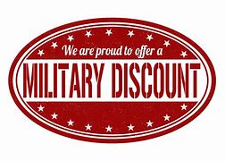 Image result for Military Discount Sign