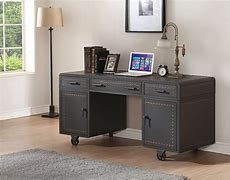 Image result for Executive Desk with Metal Stands