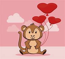 Image result for Monkeys Saying Happy Valentine's Day