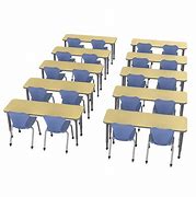 Image result for double student desk with chair