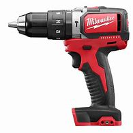 Image result for Milwaukee M18 18-Volt Lithium-Ion Brushless Cordless 1/2 In. Compact Drill/Driver With (1) 2.0 Ah Battery, Charger And Tool Bag