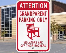 Image result for Elderly Parking Sign