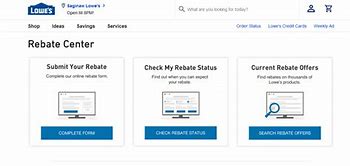Image result for Lowe's Old Rebate Forms LG
