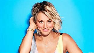Image result for Kaley Cuoco Purple Leather
