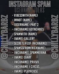 Image result for Spam Account Names Instagram