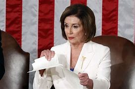 Image result for Nancy Pelosi during State of the Union