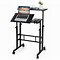 Image result for Mobile Height Adjustable Table Stand Up Desk