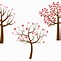 Image result for Tree with Heart Leaves Clip Art