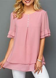 Image result for Chiffon Tunic Plus Size Tops