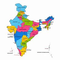 Image result for Indian Political Map with States and Capitals