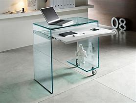 Image result for small glass desk