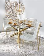 Image result for Gold Dining Room Set