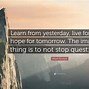 Image result for Hope for Tomorrow Quotes