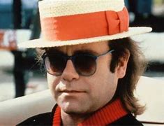 Image result for Elton John Straw Hat