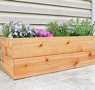 Image result for Cedar Fence Planter Box DIY