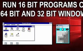 Image result for How to Run 16-Bit Programs