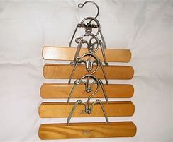 Image result for Vintage Set Well Wooden Hangers