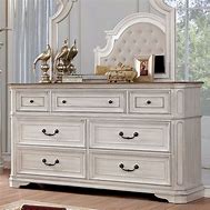 Image result for White 5 Drawer Dresser Made of Real Wood Shaker Style