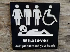 Image result for Ironic Bathroom Signs