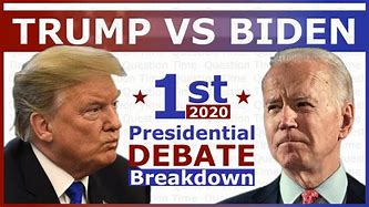 Image result for Trump and Biden Debate 2020