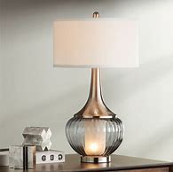 Image result for Glass Base Table Lamp