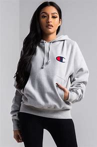 Image result for Champion Hoodie Women Gray
