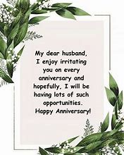 Image result for Funny Anniversary Quotes for Husband