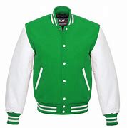 Image result for Green and White Letterman Jacket