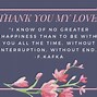 Image result for Thank You Message Love