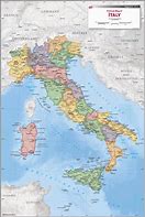 Image result for Italy Political Wall Map Printable