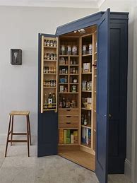 Image result for Wood Free Standing Kitchen Pantry