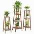 Image result for Wood Pedestal Plant Stand