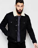 Image result for Fur Jean Jacket Men